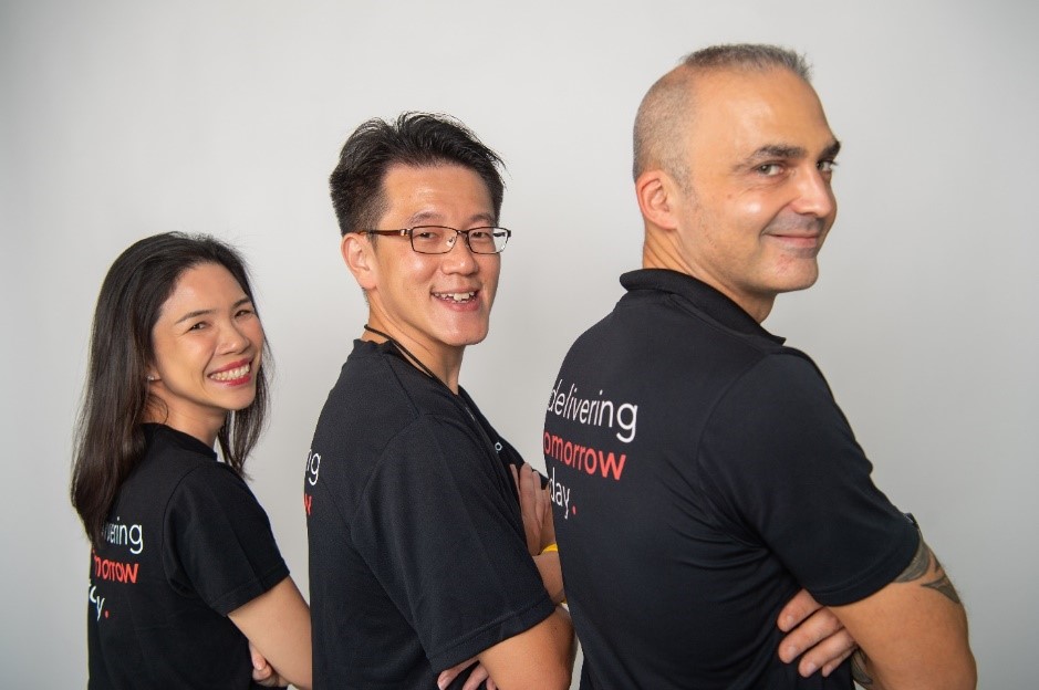 delaware Singapore partners. Left to right: Pei Lin Yeo, Zhi Wei Goh, Christophe Derdeyn