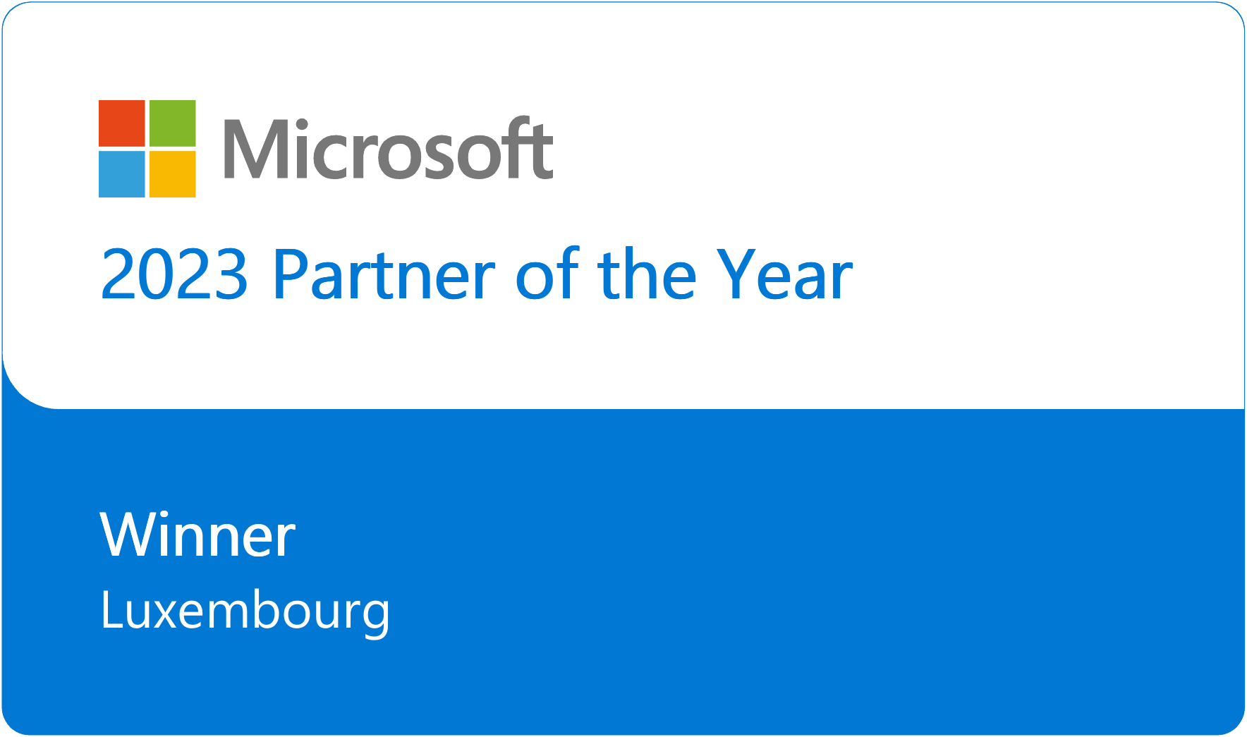 Microsoft partner of the year