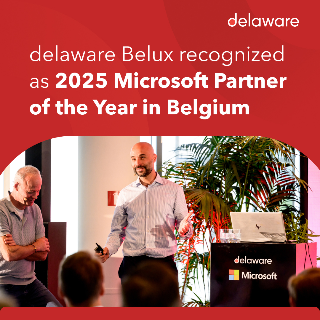 delaware Belux recognized as the winner of 2025 Microsoft Partner of