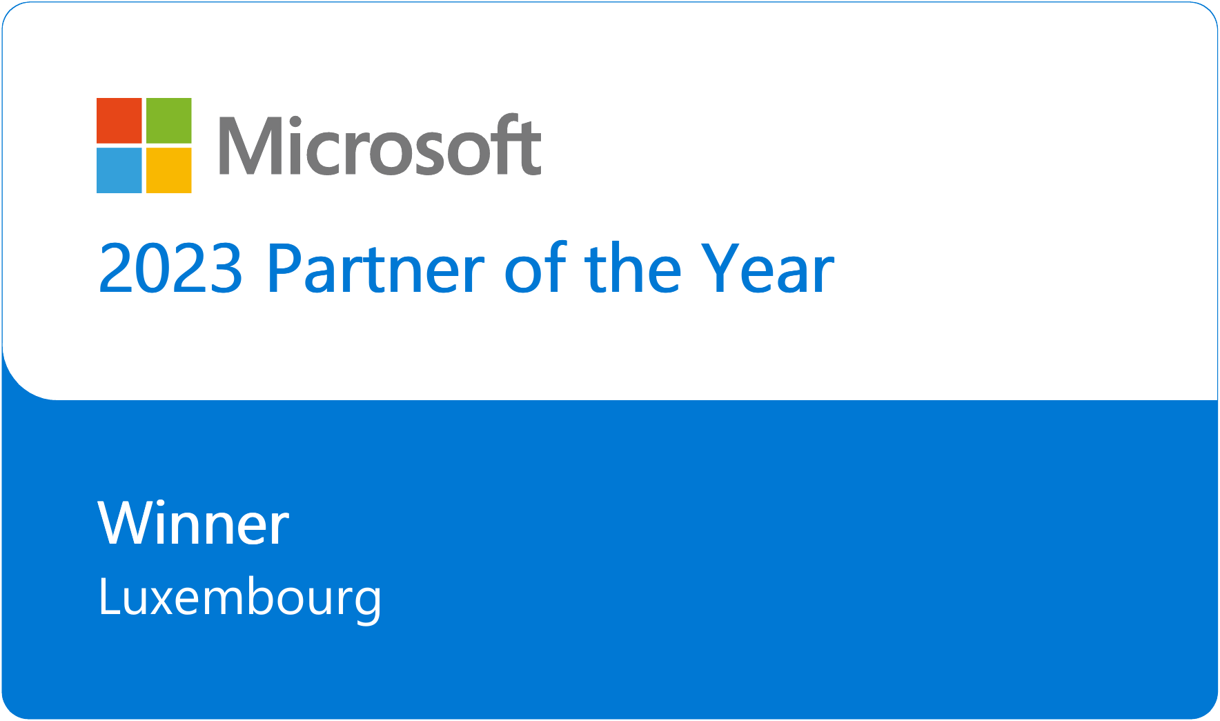 Microsoft Partner of the year 