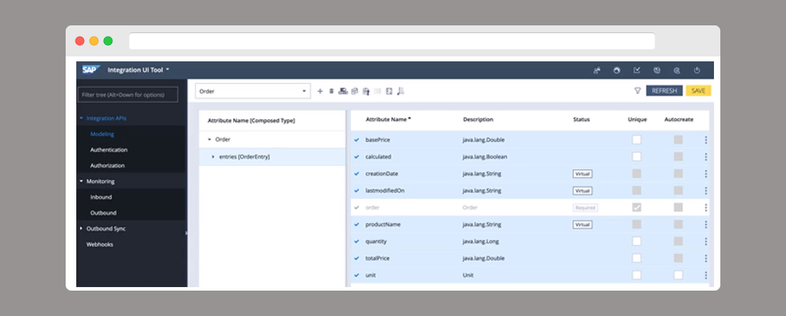 SAP Integration UI Tool features
