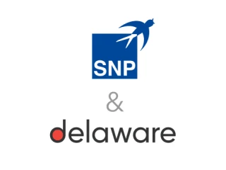 Logos from SNP Group & delaware