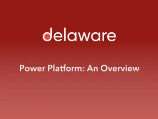 Microsoft Power Platform presentation